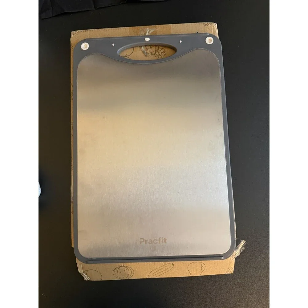 Cutting Board Double Sided Pure Titanium for Kitchen Food Grade Wheat Straw PP